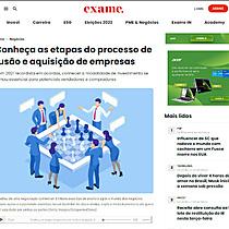 Conhea as etapas do processo de fuso e aquisio de empresas